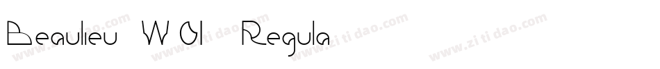 Beaulieu W01 Regula字体转换